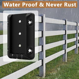 Steel DN Mate 20 PCS Deck Railing Bracket Connectors for 2x4 (Actual 1.5”x3.5”) Wood Post to Handrail Connection, Sturdy Nylon Stair Fence Railing Steel DN Mate