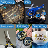 Metallic Markers Gold Pen Silver Marker, Mirror Chrome Paint Marker for Art, Dual Tips, Permanent Metallic Pens for Halloween Pumpkins, Ceramic, Artcroof