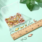 Cosmos Themed Resin Fillers and Resin Fillers Moon Star Resin Charms Alloy Epoxy Resin Supplies (Gold, Silver, Rose Gold, 82 Pieces) Hicarer