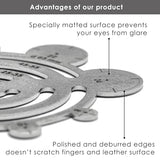 3pcs Steel French Curve Rulers Set, Metal Drafting Drawing Cutting Template for Leather Craft Projects Tool, Leather Cutting Ruler Stencil, StryiCarvingTools