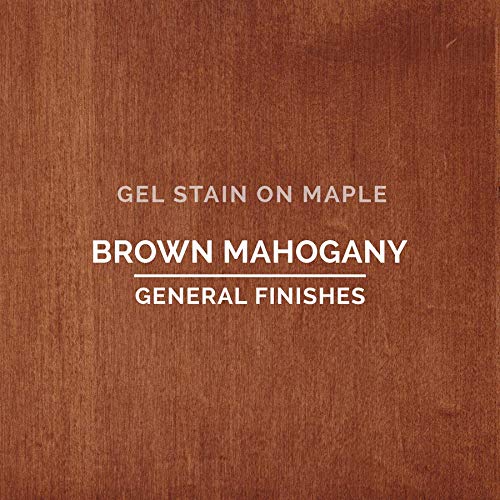 General Finishes Oil Base Gel Stain, 1 Pint, Brown Mahogany