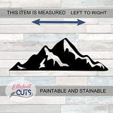 Mountains Wood Cutouts for crafts, Laser Cut Wood Shapes 5mm thick Baltic Birch Wood, Multiple Sizes Available Elliefont Styles
