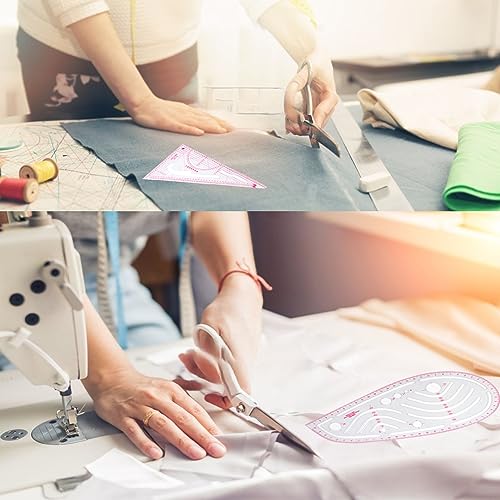 9 Styles French Sewing Curve Rulers, French Metric Ruler DIY Sewing Ruler Set Curve Metric Ruler Metric Sewing Measuring Tools for Designers, Pattern Tkocisa