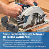 EAGLEGGO SW77 Trigger Switch Replacement Part for Replaces Skil Bosch Circular Saw 2610321608 HD77 or HD77M, Ryobi & Ridgid 760245002 Electric Saw EAGLEGGO