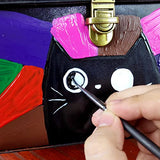 Leather Paint Set with Brushes - 12 x 30ml Acrylic Paints Leather Dye Set for Shoes Bags Boots Sneakers Jackets Car Seat Leather ARTISTIK