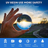 UV Resin - Wayin 200g Upgrade Ultraviolet Epoxy Resin Crystal Clear Hard Glue Solar Cure Sunlight Activated Resin for Handmade Jewelry, DIY Craft Wayin