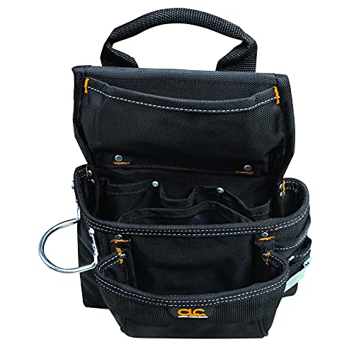 CLC Custom Leathercraft 5605 Professional Carpenters Combo Tool Belt, Black, 18 Pocket Custom Leathercraft