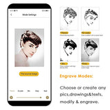 LaserPecker 1 Pro (Suit) Laser Engraving Machine, Laser Engraver Mini 405nm Wavelength Laser Etcher, 0.15mm High Precision Engraver for Felt Leather LaserPecker