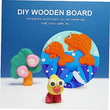 VOSAREA 1pc DIY Planks Unfinished Wood Sign Wood Slabs Ornament Crafts Christmas Wood Slice Unfinished Wood Shield Plaque Unfinished Wood Slices VOSAREA