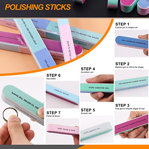 Rustark 26Pcs Resin Sanding and Polishing Casting Tools Assortment Kit Includes Sand Papers Metal Resin Files Polishing Blocks Scissors Brush Rustark