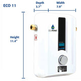EcoSmart ECO 11 Electric Tankless Water Heater, 13KW at 240 Volts with Patented Self Modulating Technology EcoSmart