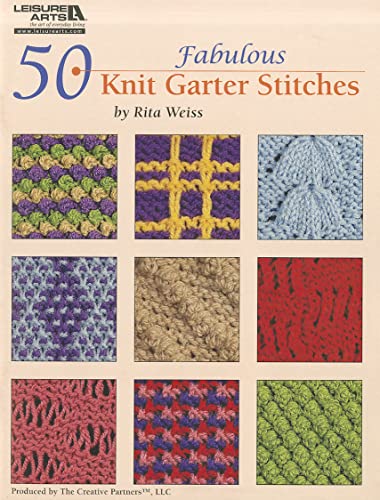 50 Fabulous Knit Garter Stitches - WoodArtSupply