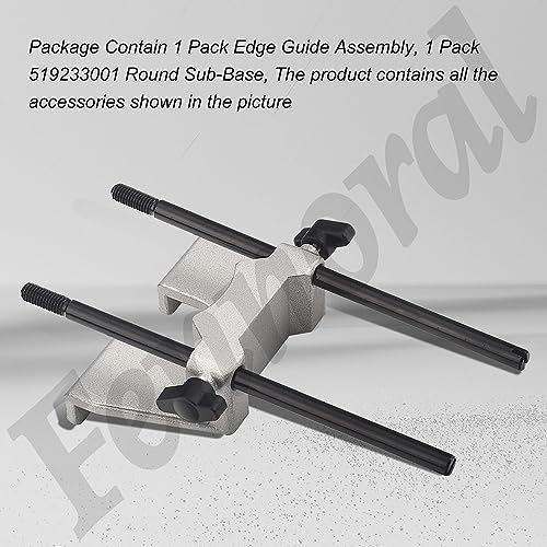 204358001 Edge Guide Assembly & 519233001 Round Sub-Base Compatible with Ryobi P601 18V ONE+ Trim Routers and R2401 Models Fennoral