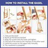 ESRICH Acrylic Paint Set,64PCS Painting Supplies with Wooden Easel,Paint Brushes,36Colors Acrylic Paint, Canvases,Palette,Paint Knives Etc,Painting ESRICH