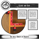 Deadwood Crafted Tools 90 Degree Right Angle Clamp Set - 6.3 x 6.3in Square Corner Clamps for Woodworking Cabinent Drawer Door Making Deadwood Crafted Tools