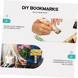 Tofficu 1 Set Wooden Bookmark Wood Crafts Tags Wooden Craft Bookmarks Unfinished Bookmark Blank Wooden Gift Tags Labels Lables Rustic Blank DIY Tofficu