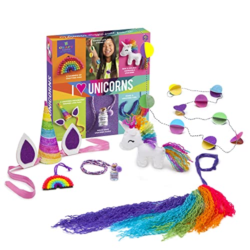 Craft-tastic — DIY Arts & Craft — I Love Unicorns Kit — 6 Amazing Unicorn-Inspired Projects! — For Ages 7+ - WoodArtSupply