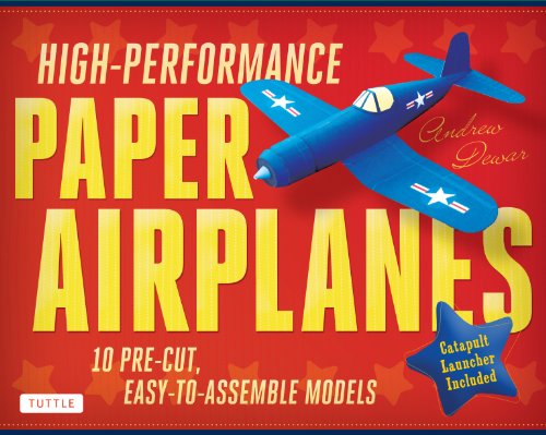 High-Performance Paper Airplanes Kit: 10 Pre-cut, Easy-to-Assemble Models: Kit with Pop-Out Cards, Paper Airplanes Book, & Catapult Launcher: Great Tuttle Publishing