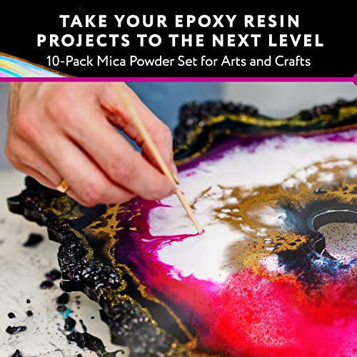 𝗗𝗥 𝗖𝗥𝗔𝗙𝗧𝗬® 𝗠𝗶𝗰𝗮 𝗣𝗼𝘄𝗱𝗲𝗿 for Epoxy Resin, Pigment Powder - Resin Mica Powder for Candle Making, Resin Powder – Epoxy Pigment Powder for Epoxy Resin, DR. CRAFTY