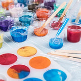 LET'S RESIN Epoxy Mixing Cups Kit,200Pcs, Plastic, 30ml Disposable Measuring Cups,50 Wooden Stirring Sticks, Dropper for Paint Mixing, Jewelry Making LET'S RESIN