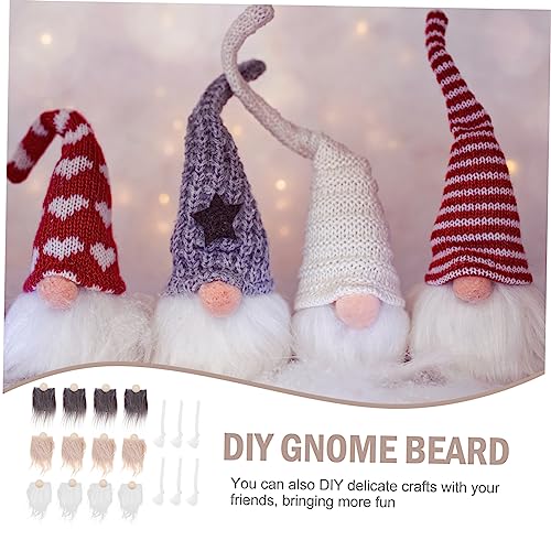  COHEALI 5 Sets Dwarf Beard Craft Faux Fur for Gnomes