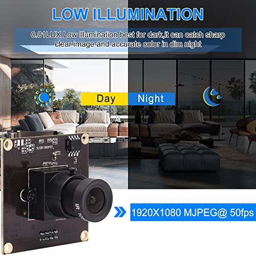 ELP USB3.0 Camera Module Low Light PC Camera High Speed 1080P 50fps USB Security Camera for Computer Mini UVC USB2.0 Webcam Board IMX291 Laser ELP