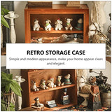 Ipetboom 1Pc Shadow Boxes Display Cases, Wood Cabinet Display Cabinet Mini Figure Display Cabinet Display Shelf for Memorabilia Photos Collectibles, Ipetboom