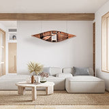 Wooden Canoe with Ribs, 6-Feet for Display Wooden Boat USA