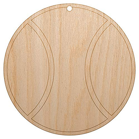 Tennis Ball Unfinished Craft Wood Holiday Christmas Tree DIY Pre-Drilled Ornament Sniggle Sloth