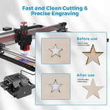 Twotrees Air Assist Set, 30L/min Airflow Air Assist Set for TS2-10W, TS2-20W, TTS-25, TTS-55, TTS-10 Laser Engraver, Removes Smoke and Dust, Low WoodArtSupply
