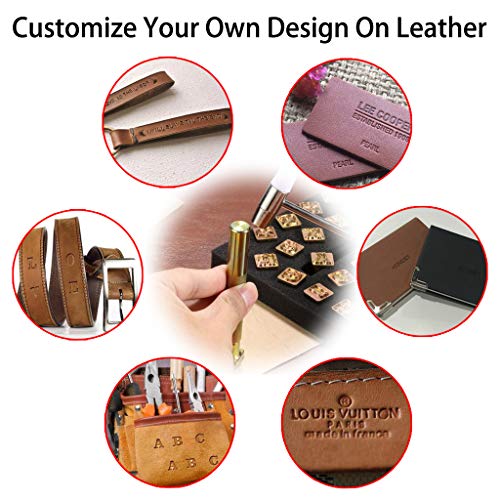 OwnMy Capital Letters Stamp Set, 1/2” / 13mm Alphabet Stamp Tools Set Leather Craft Stamping Tools Leather Art Craft Tool (13mm - 27pcs) OwnMy