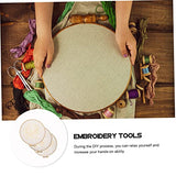 VILLCASE 3 Sets Embroidery Material Pack Punch Needle Embroidery Kits Beginner Embroidery kit Unfinished Stitchwork Art Craft kit for Kids Handy VILLCASE