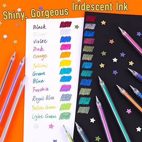 Dyvicl Drawing Sketching Pencil Set and Dual Metallic Gel Pens Dyvicl