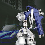 ENDOZER Professional Siphon Feed Spray Gun for Paint, Red Handle, 34 oz -1.8mm Nozzle for a Variety of Low Viscosity Paints（Blue） ENDOZER