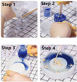 LaVenty 6 PCS Coaster Resin Molds Geode Silicone Molds Agate Coaster Molds Epoxy Resin Molds for Faux Agate Slices Cups Mats Coasters Home Decor LaVenty