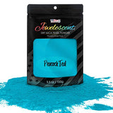 U.S. Art Supply Jewelescent Peacock Teal Mica Pearl Powder Pigment, 3.5 oz (100g) Sealed Pouch - Cosmetic Grade, Metallic Color Dye - Paint, Epoxy, U.S. Art Supply