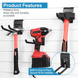 PYBTOOL 8 Inch Lockable Slatwall Hooks, Slatwall Accerrosires, Slat Wall Hanging Hooks with Lock Mechanism for Garage Storage and Professional Retail PYBTOOL