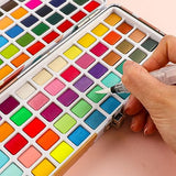 Grabie Watercolor Paint Set, 100 Colors Painting with Water Brush Pens and Drawing Pencil, Great for Kids and Adults, Art Supplies, Perfect Starter Grabie