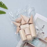 OLYCRAFT 11PCS Natural Wood Cone Ring Holders Unpainted Wood Cone Column Jewelry Ring Display Holder, Wood Ring Holders for Display DIY Craft OLYCRAFT