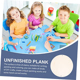 VOSAREA 1pc DIY Planks Unfinished Wood Sign Wood Slabs Ornament Crafts Christmas Wood Slice Unfinished Wood Shield Plaque Unfinished Wood Slices VOSAREA