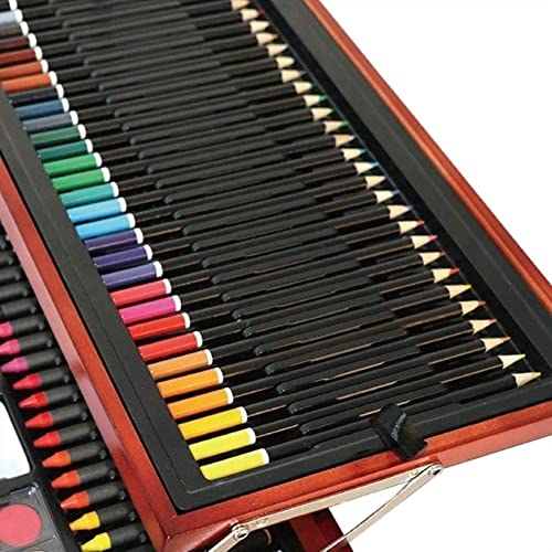 RMENST Art Supplies, 174 Pieces Deluxe Wooden Art Set, Portable Art Case Painting Kit, Colored Pencils, Watercolor Paint, Creative Gift - WoodArtSupply