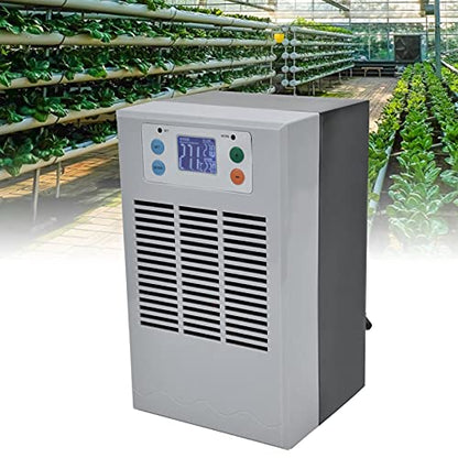 2 in 1 Water Chiller, 35L 1-3L Aquarium Heaters Aquarium Chiller for Axolotl Jellyfish Coral Reef Shrimp, 100W Smart Industrial Chiller with Pump - WoodArtSupply