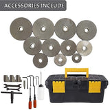 INTSUPERMAI Metal Lathe 8"X24" Mini Metal Lathe 1100W Benchtop Metal Lathe Inch Thread Wood Metal Lathe Variable Speed Lathe INTSUPERMAI