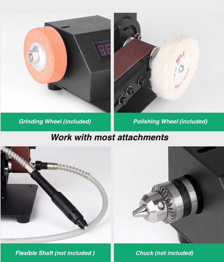 Mefape Mini Belt Sander w/Variable Speed Control & Digital Display, 350W Power Sander for Woodworking Metal Precision Angle Adjustable Grinder, Inner Mefape