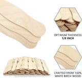 KTOJOY 55 Pcs Wooden Fan Handles 8 inch, Jumbo Craft Sticks for Wedding Programs, or Paint Mixing Crafts Home Art Projects, Classroom Art Supplies KTOJOY