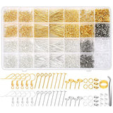 Hypoallergenic Earring Making Kit, Modacraft 2000Pcs Earring Making Supplies Kit with Earring Hooks, Earring Findings, Earring Posts, Earring Backs, Modacraft