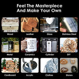 SCULPFUN S9 Laser Engraver, 90W Effect High Precision CNC Laser Engraving Cutting Machine, High Energy Laser Cutter for 15mm Wood, 0.06mm Ultra-Fine SCULPFUN