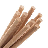 Wooden Dowel Dods Wood Dowels, 10PCS 1/2 x 12" Natural Round Bamboo Sticks for Crafting, Macrame Dowel, Unfinished Hardwood Sticks for Crafts, Coowayze