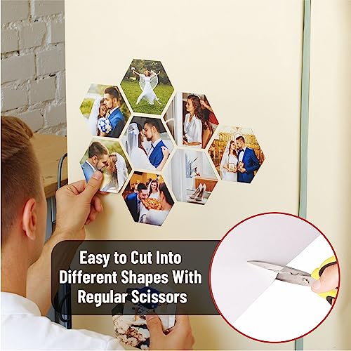 Mr. Pen- Adhesive Magnetic Sheets, 4 x 6, 10 Pack, with Adhesive Backing,  Flexible Picture Magnets, Cuttable Magnetic Sheets.