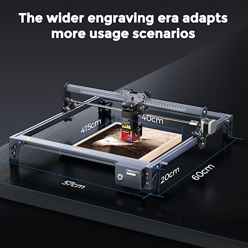5W Laser Engraver, Official Creality CR-Laser Falcon 72W Engraving & Cutting Machine, Built-in Fan Cutter for Craft Design with Wood, Acrylic, Metal,